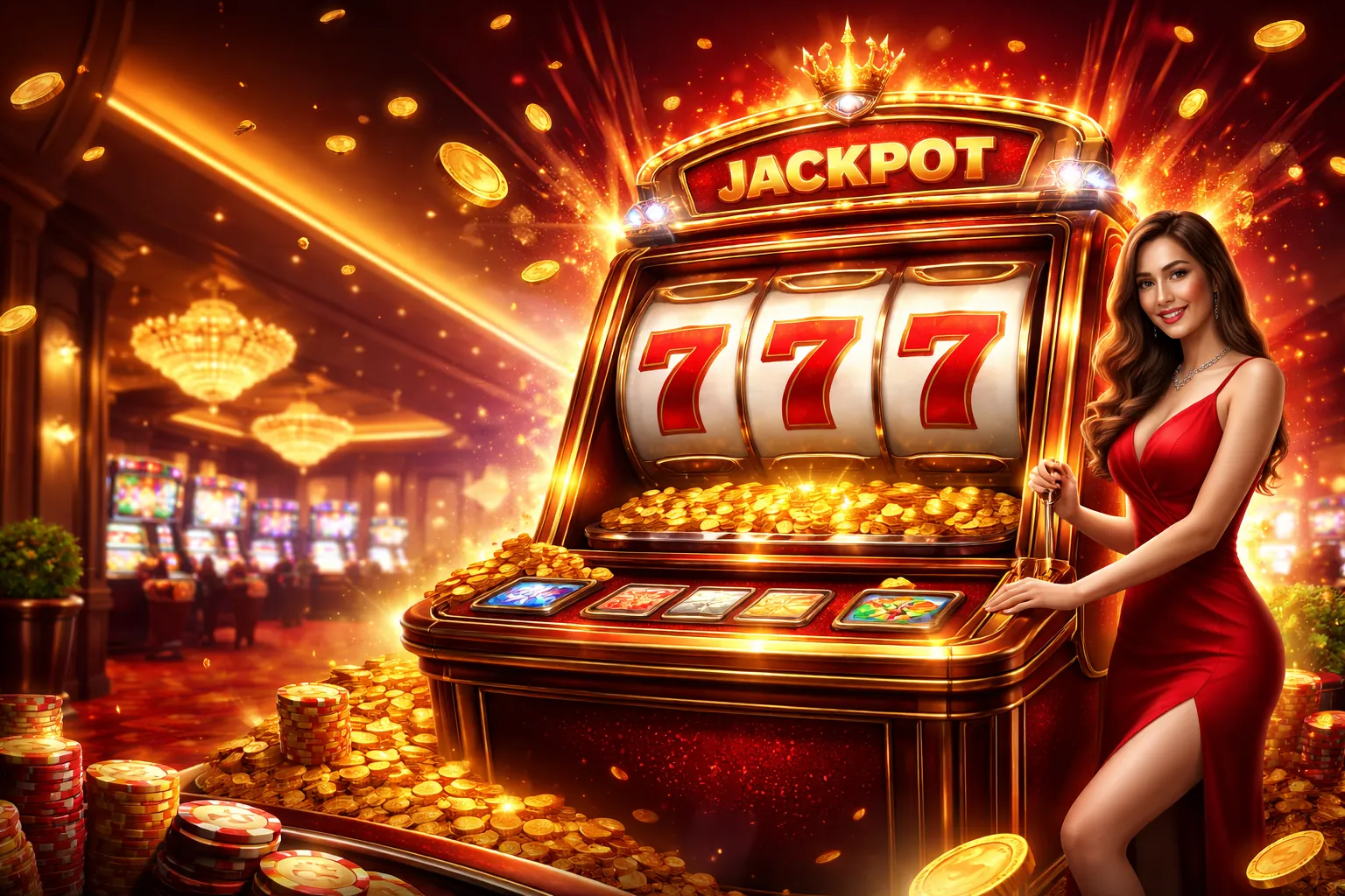 Hình ảnh chính của trò chơi slot Banca29 APK với đồ họa sống động và giải thưởng lớn
